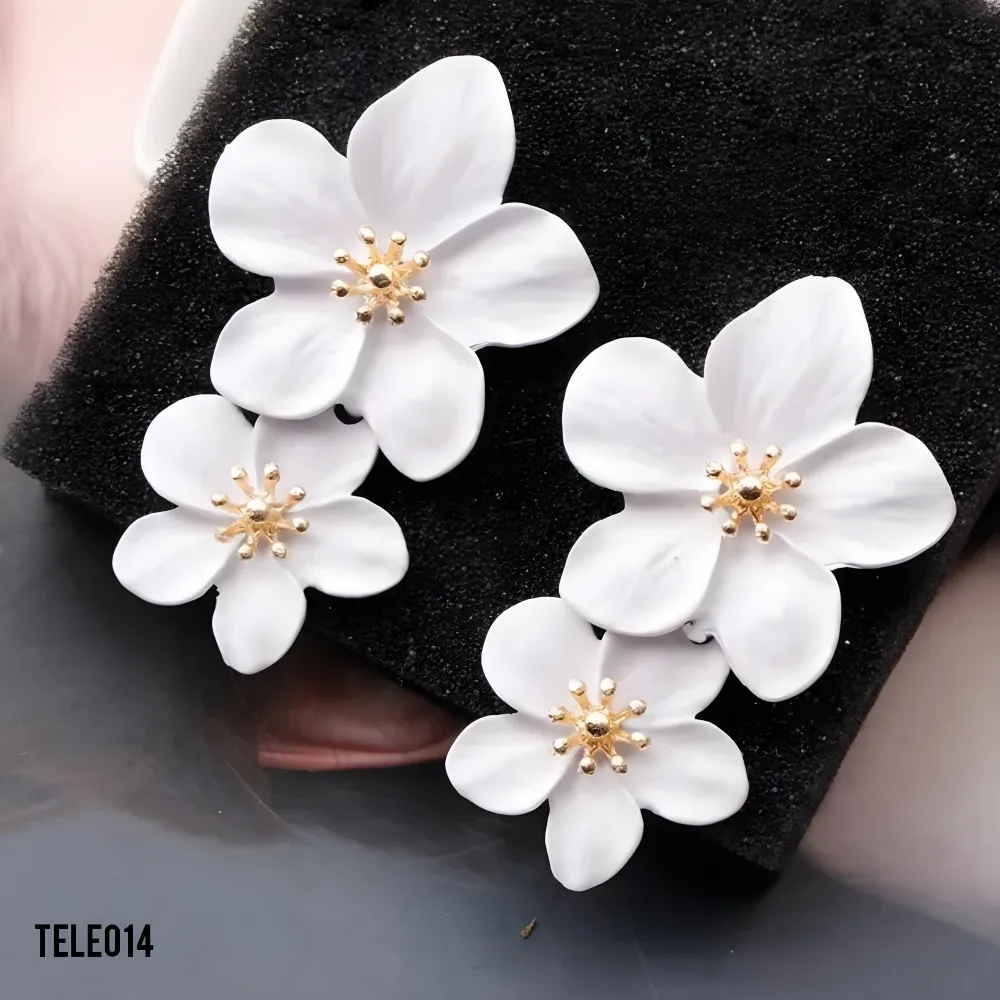 flower earrings TELE014