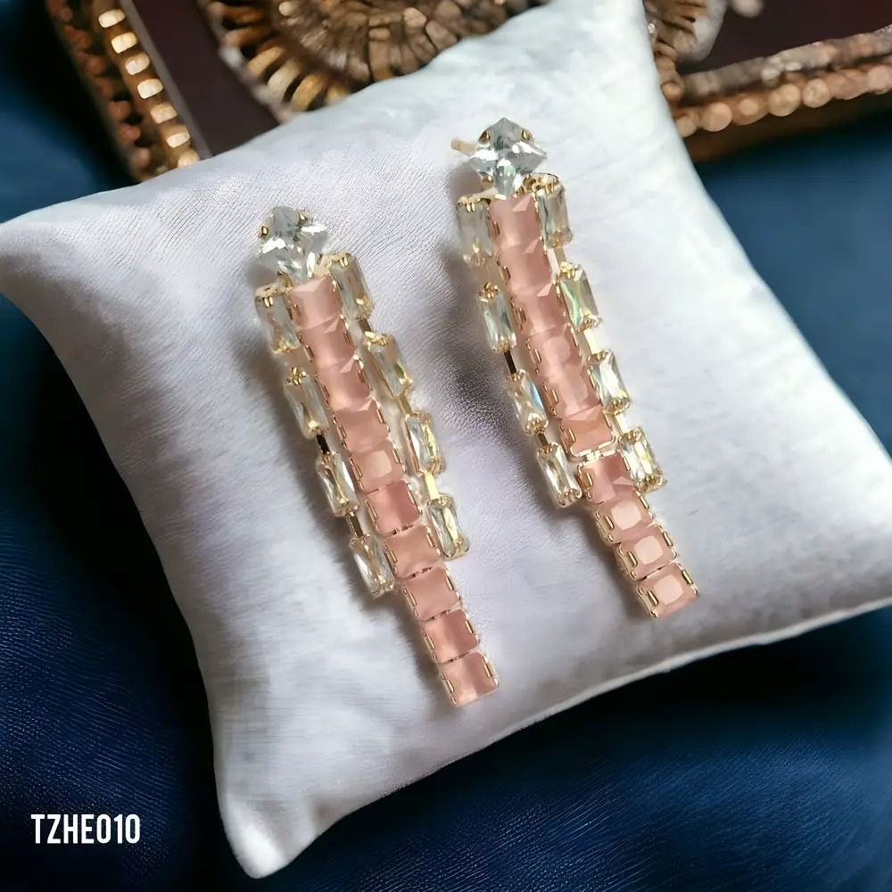 Fancy Zircon Earrings - TZHE007