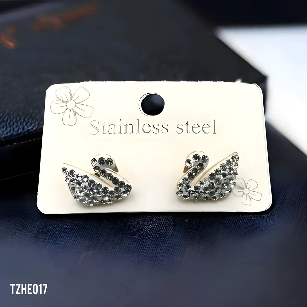 Swan Stud Earrings TZHE017