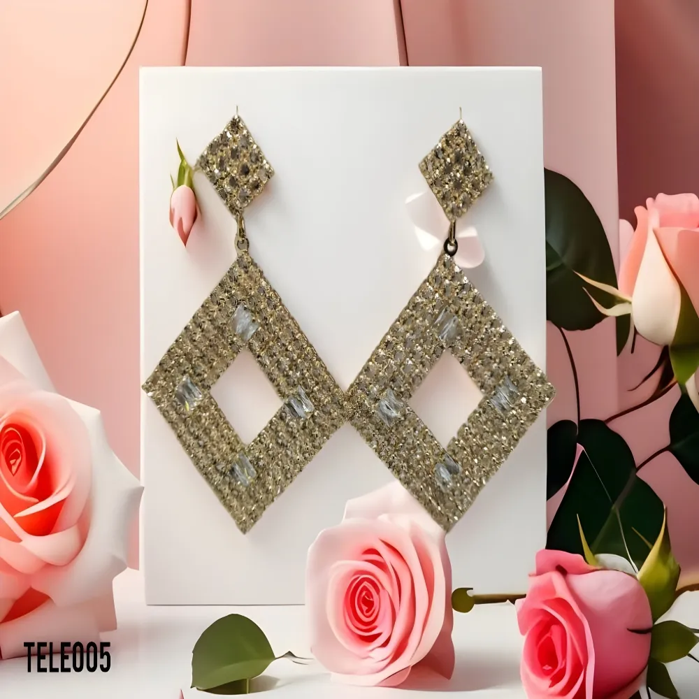 Zircon earrings TELE005