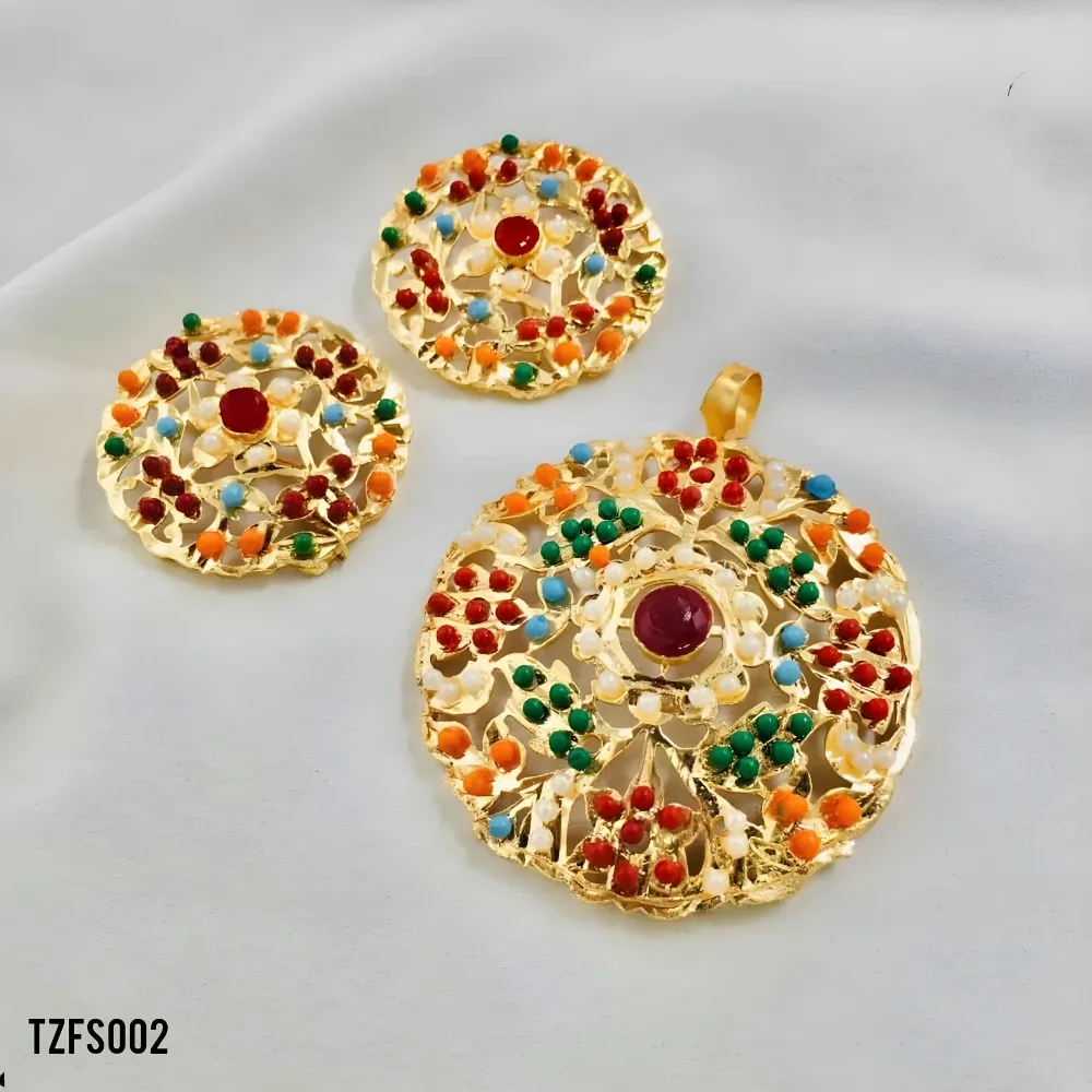 Multi Round Pendent Set TZFS002