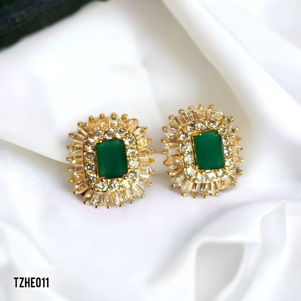 Zircon Studded Earring - TZHE011