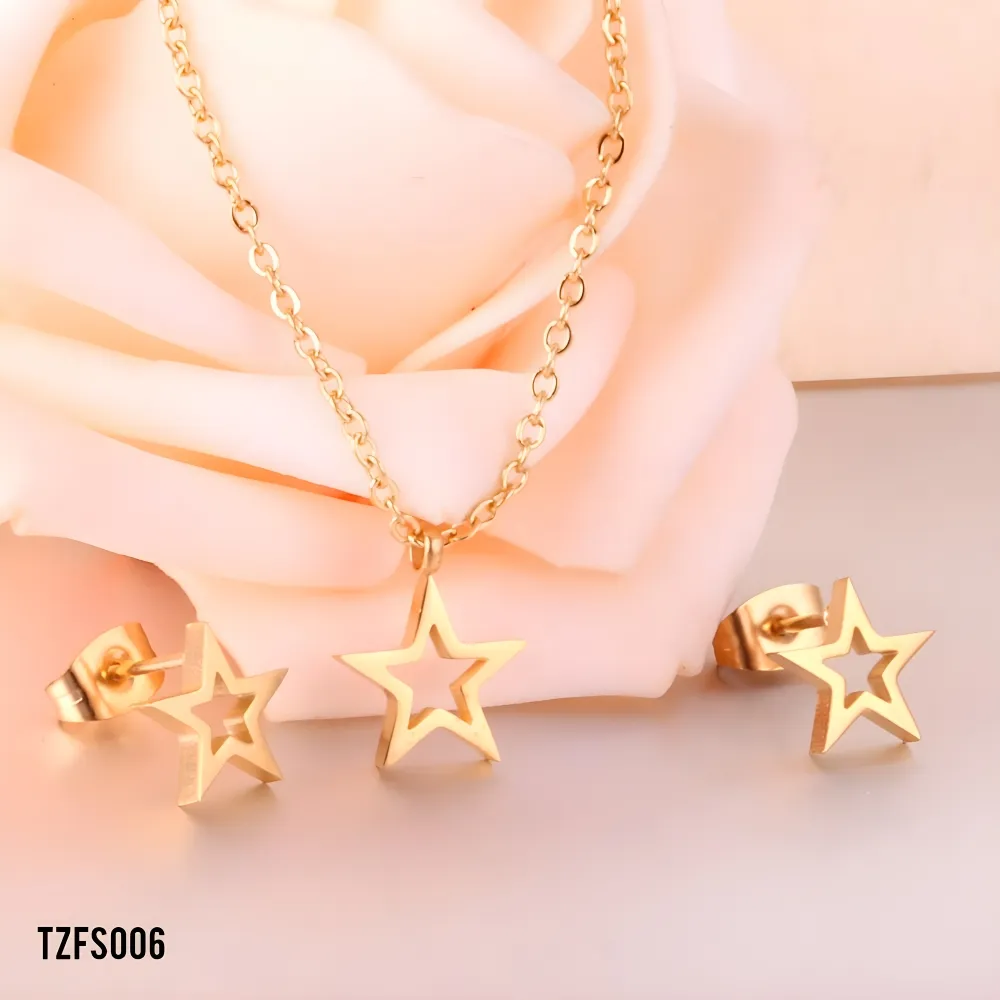 Imported Star Shaped Pendant Set