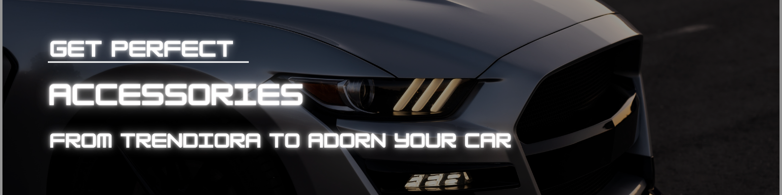 Car accessories banner